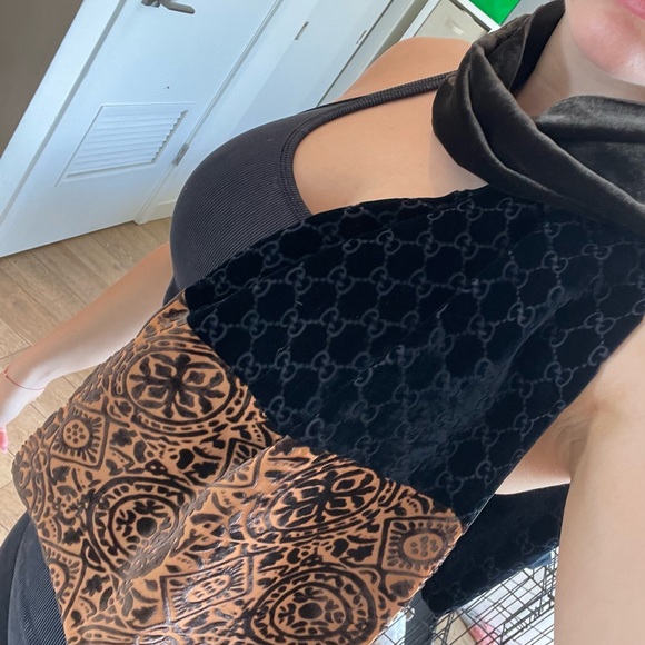 Gucci Velvet Silk Scarf - Picture 1 of 5